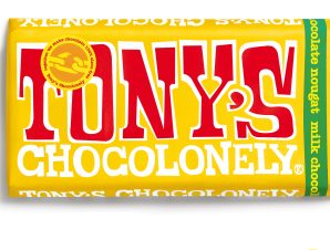 Σοκολάτα Γάλακτος με αμύγδαλα μέλι & νουγκατ Tony’s Chocolonely (180g)